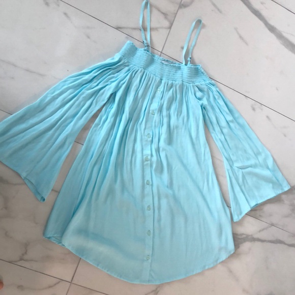 NEW! Aila Blue Gypsy Mini Dress - Picture 3 of 16